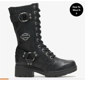 Harley-Davidson Women's Black Moto Boots
